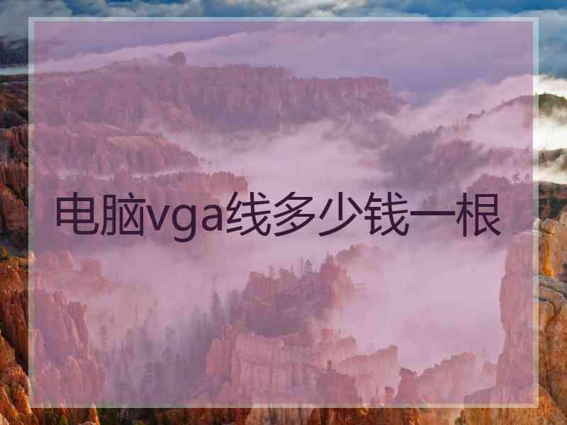 电脑vga线多少钱一根 电脑vga线多少钱一根