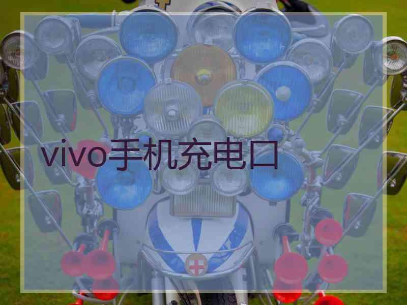 vivo手机充电口 vivo手机充电口