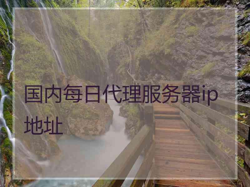 国内每日代理服务器ip地址 国内每日代理服务器ip地址