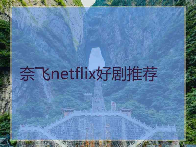 奈飞netflix好剧推荐 奈飞netflix好剧推荐