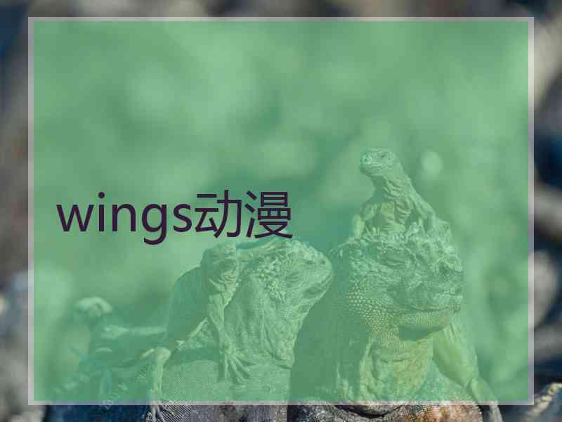 wings动漫 wings动漫