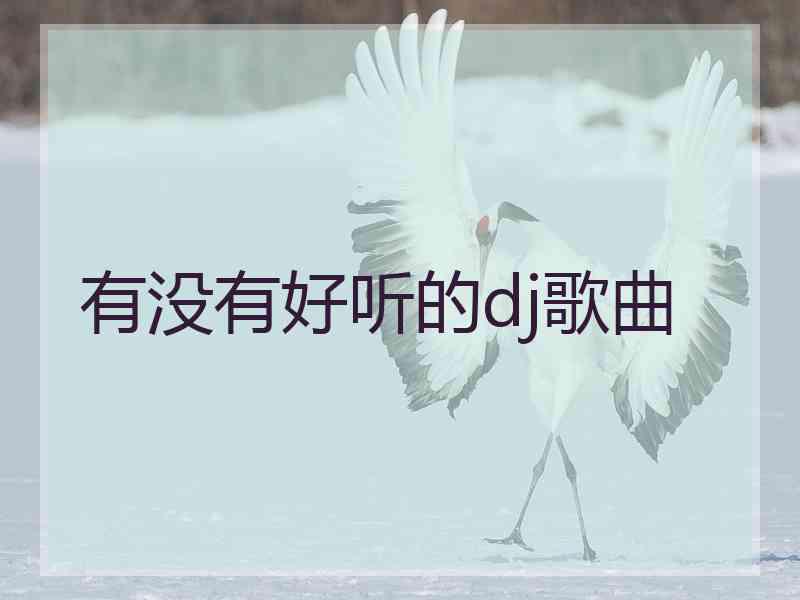 有没有好听的dj歌曲 有没有好听的dj歌曲
