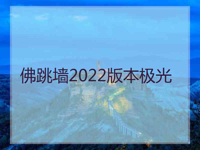 佛跳墙2022版本极光 佛跳墙2022版本极光
