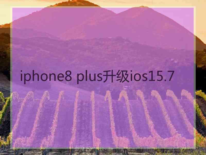iphone8 plus升级ios15.7 iphone8 plus升级ios15.7