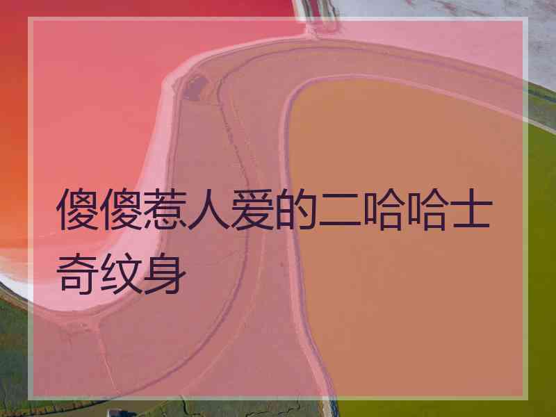 傻傻惹人爱的二哈哈士奇纹身 傻傻惹人爱的二哈哈士奇纹身