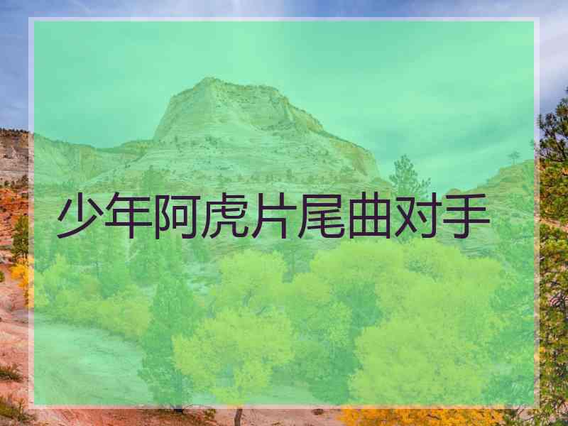 少年阿虎片尾曲对手 少年阿虎片尾曲对手