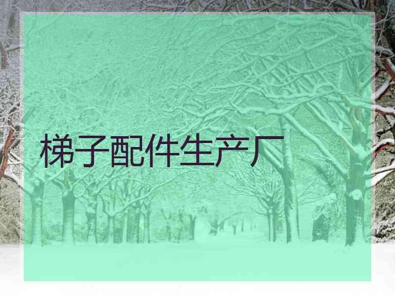 梯子配件生产厂 梯子配件生产厂