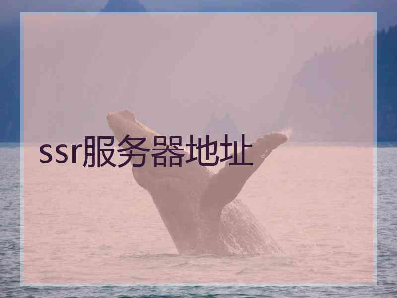 ssr服务器地址 ssr服务器地址