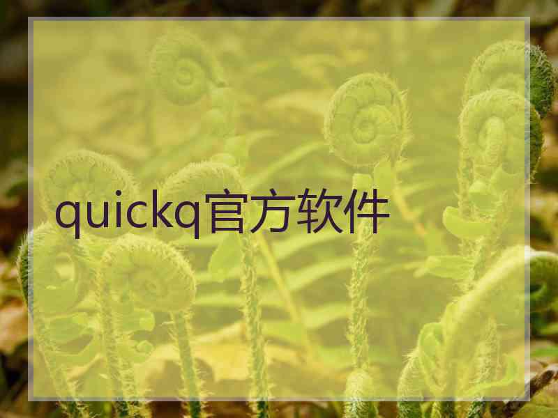 quickq官方软件 quickq官方软件