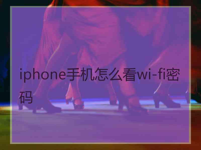 iphone手机怎么看wi-fi密码 iphone手机怎么看wi-fi密码