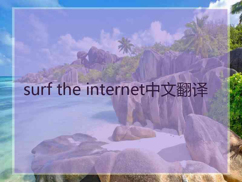 surf the internet中文翻译 surf the internet中文翻译