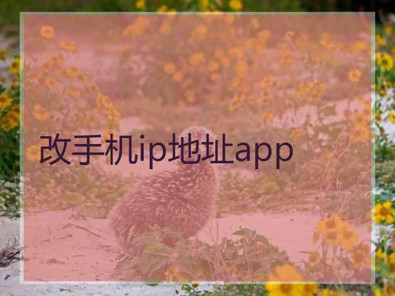 改手机ip地址app 改手机ip地址app