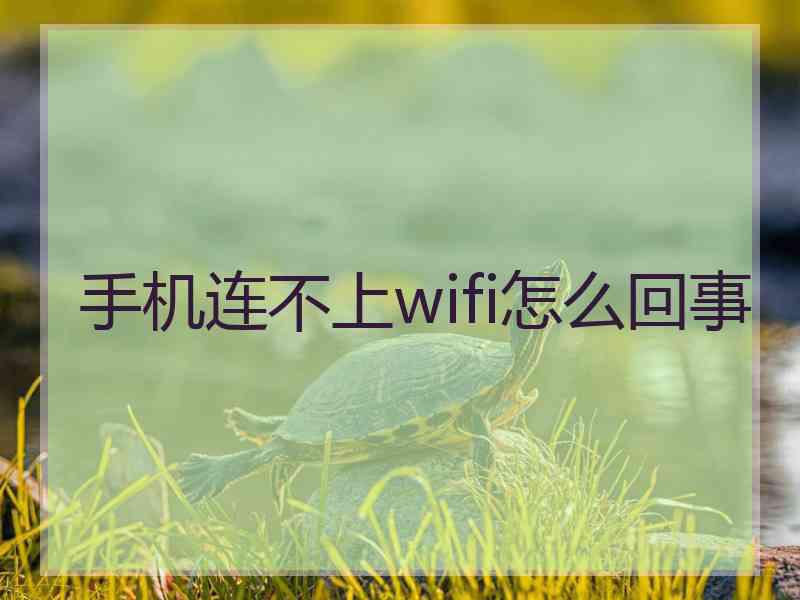 手机连不上wifi怎么回事 手机连不上wifi怎么回事