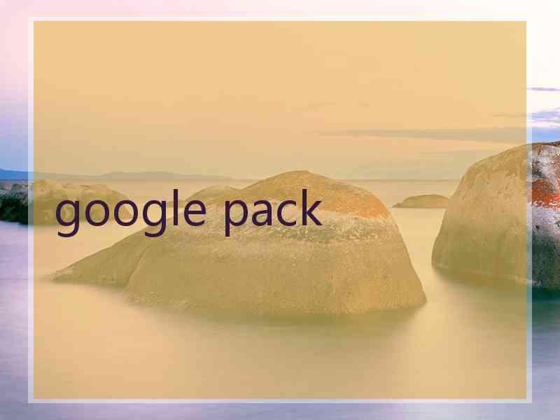 google pack google pack