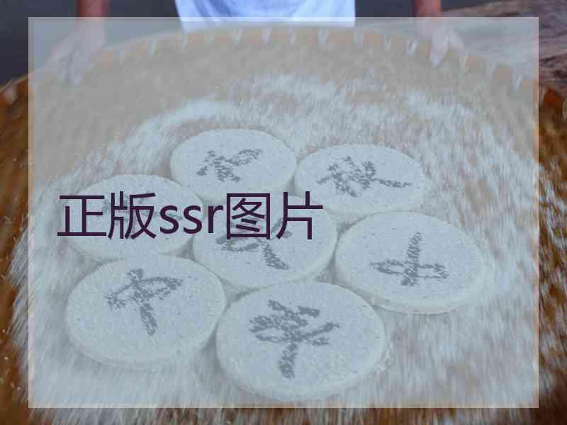 正版ssr图片 正版ssr图片