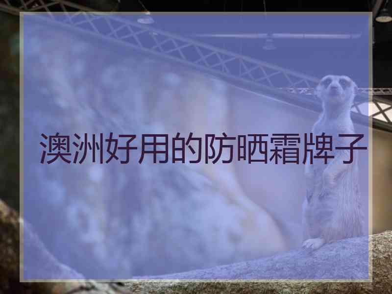 澳洲好用的防晒霜牌子 澳洲好用的防晒霜牌子