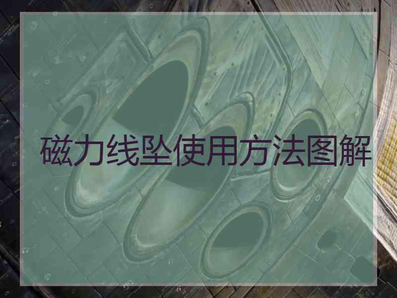 磁力线坠使用方法图解 磁力线坠使用方法图解