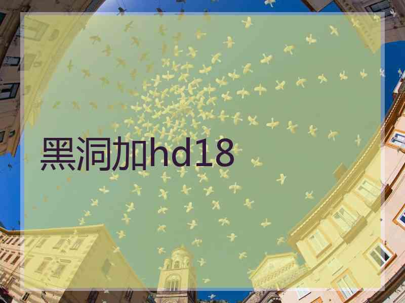 黑洞加hd18 黑洞加hd18