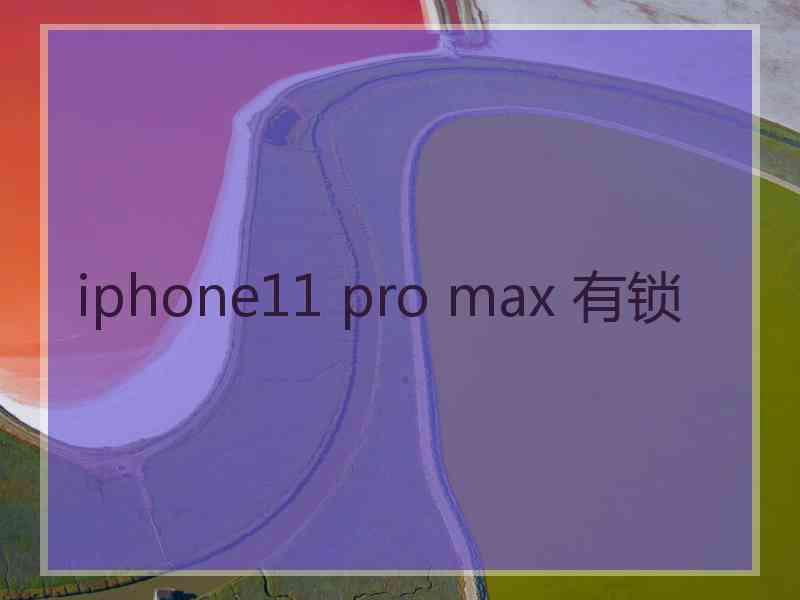iphone11 pro max 有锁 iphone11 pro max 有锁