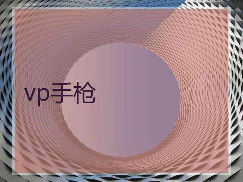 vp手枪 vp手枪