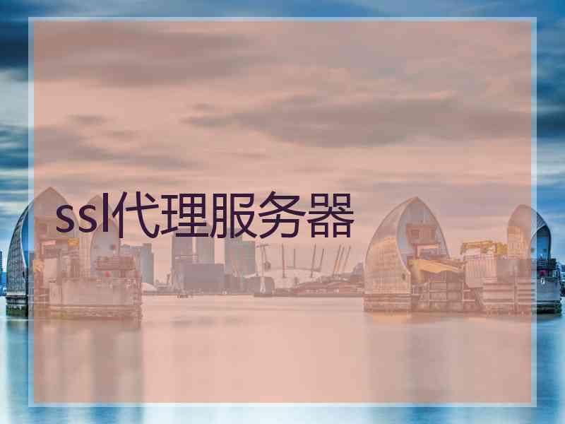 ssl代理服务器 ssl代理服务器