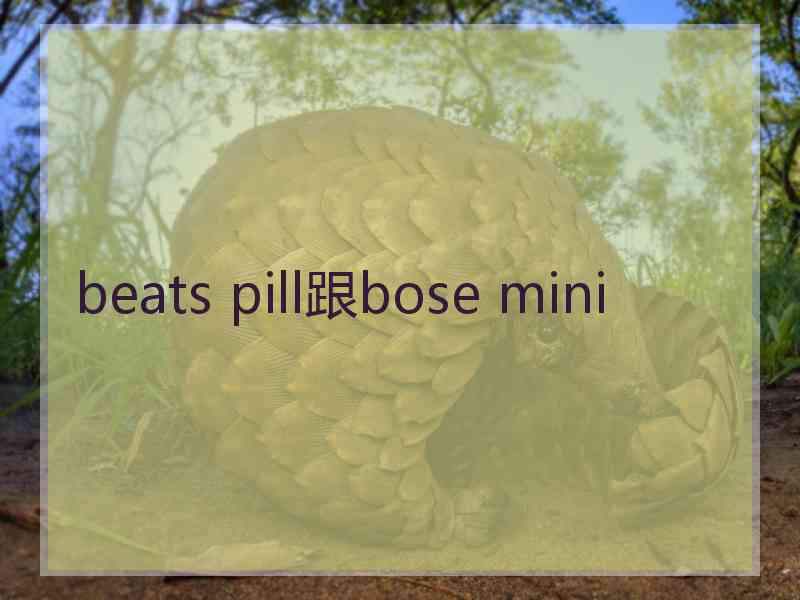 beats pill跟bose mini beats pill跟bose mini