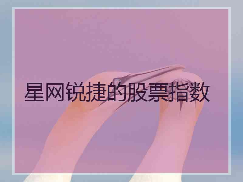 星网锐捷的股票指数