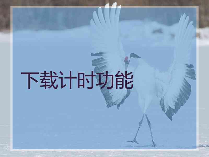下载计时功能