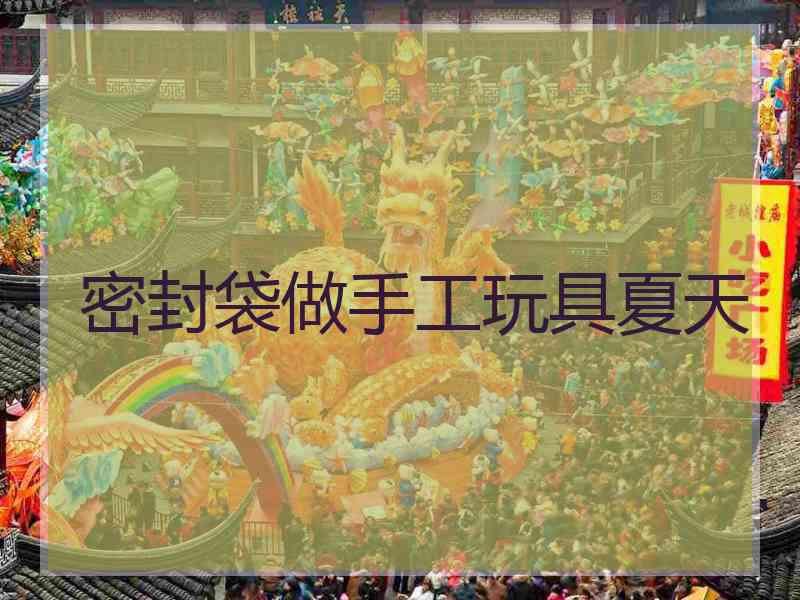 密封袋做手工玩具夏天