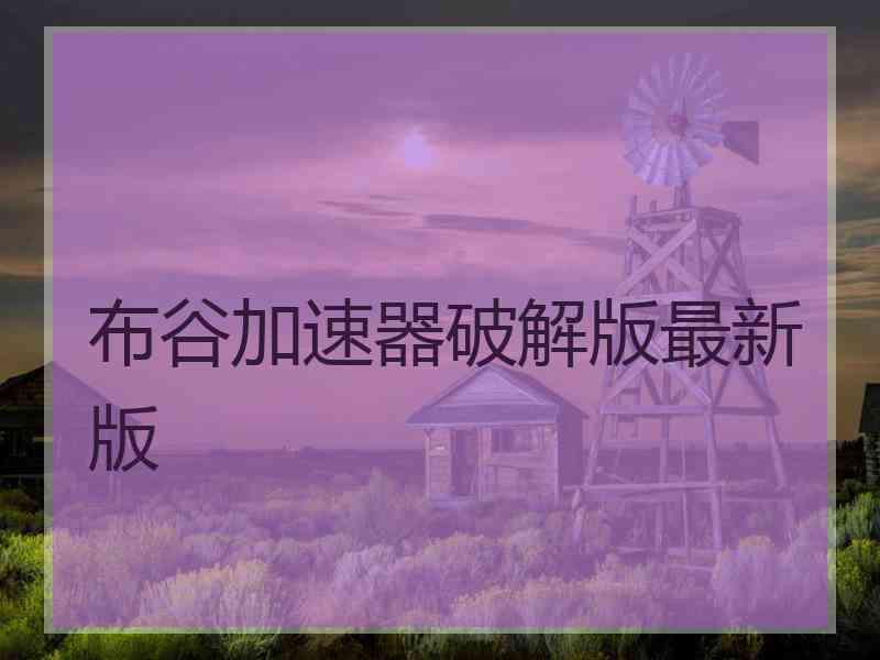 布谷加速器破解版最新版