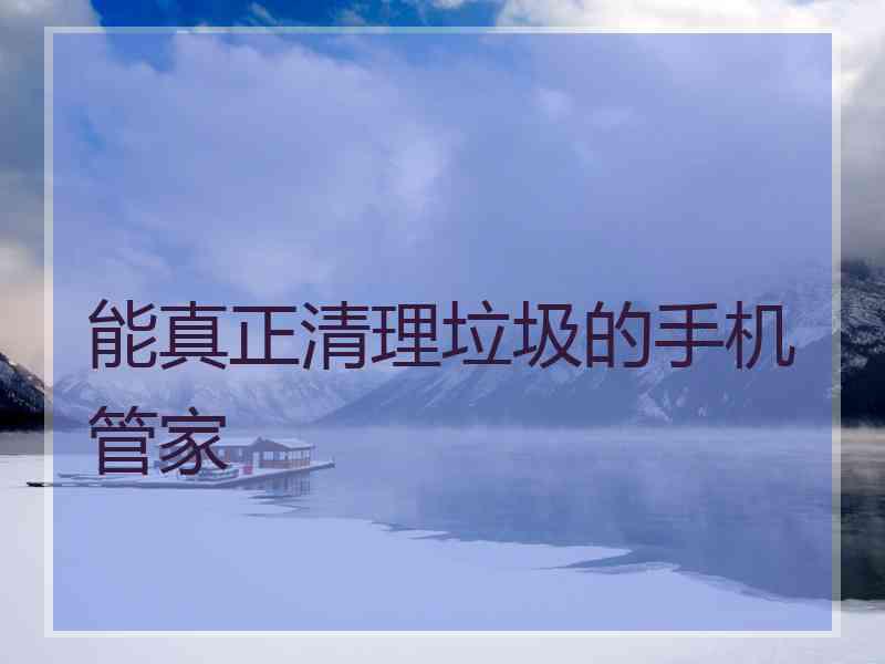 能真正清理垃圾的手机管家