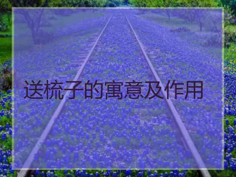 送梳子的寓意及作用