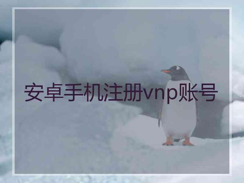 安卓手机注册vnp账号
