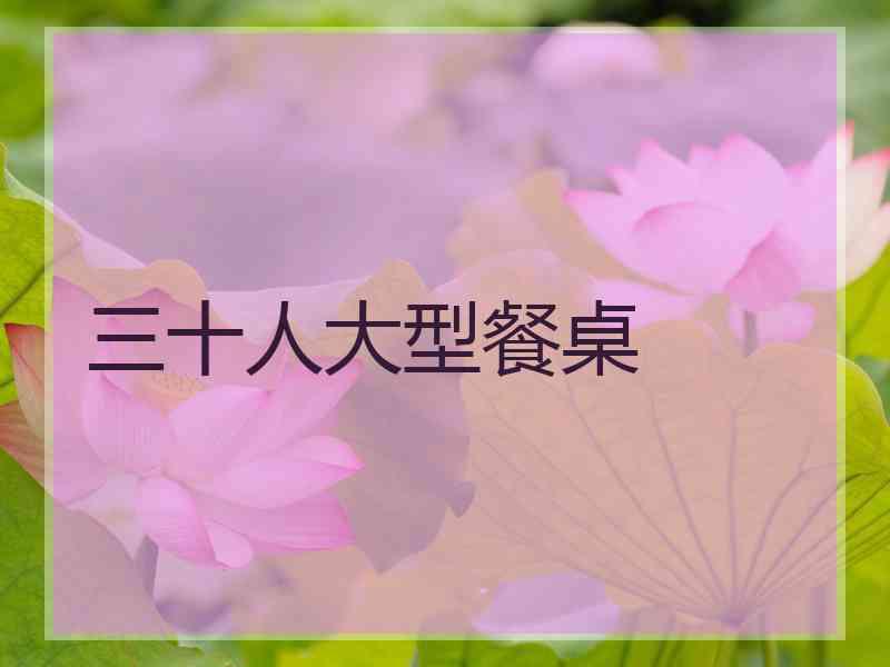 三十人大型餐桌