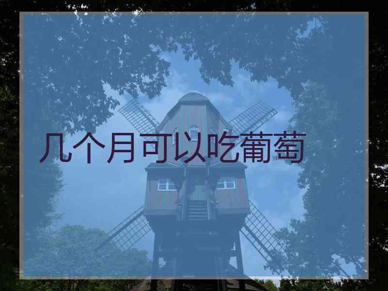 几个月可以吃葡萄
