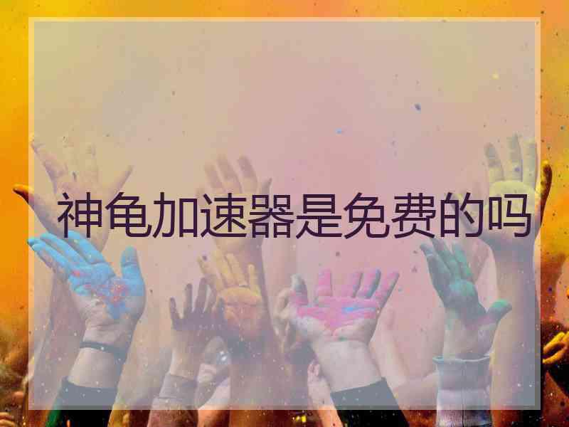 神龟加速器是免费的吗