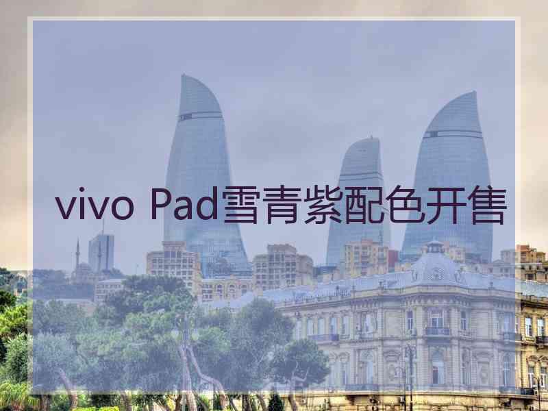 vivo Pad雪青紫配色开售
