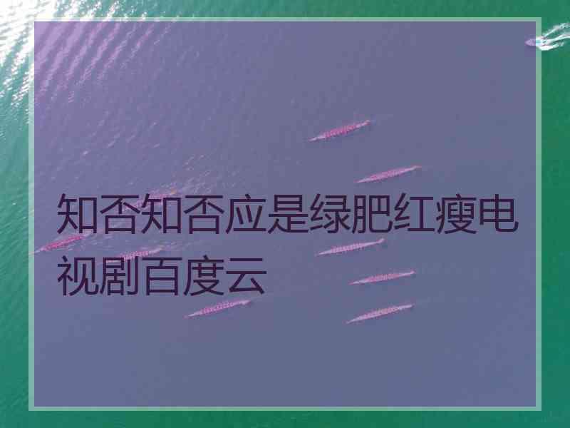 知否知否应是绿肥红瘦电视剧百度云