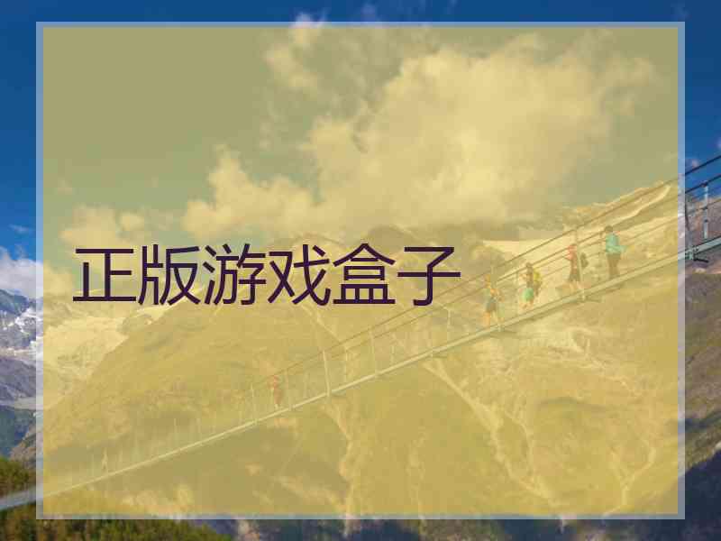 正版游戏盒子