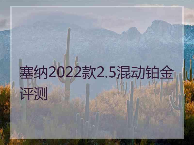 塞纳2022款2.5混动铂金评测