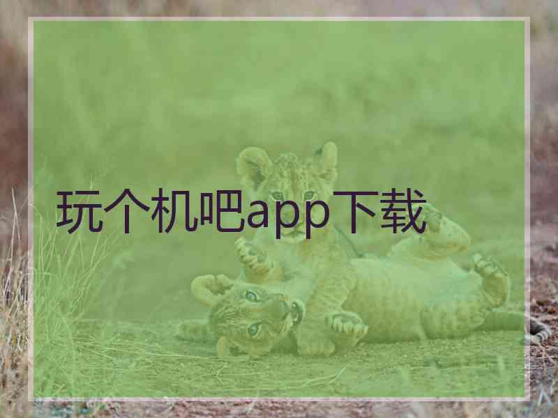 玩个机吧app下载