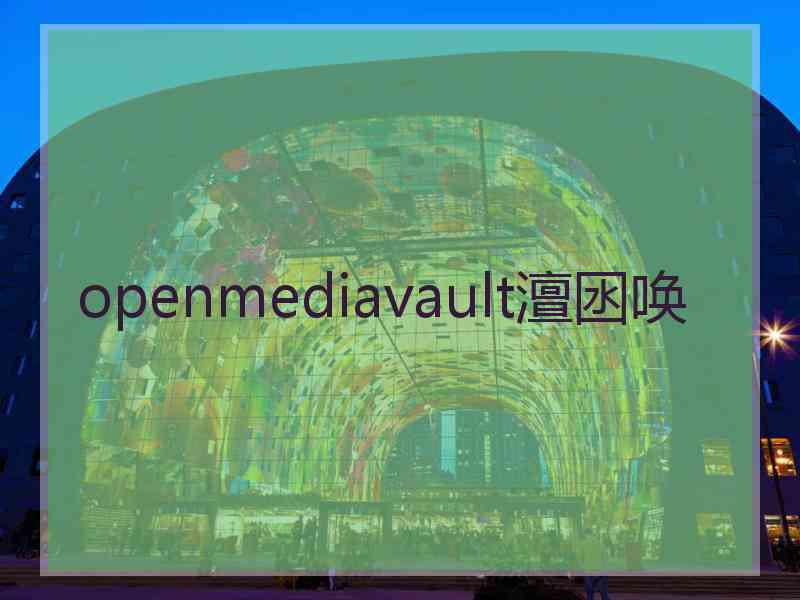 openmediavault澶囦唤