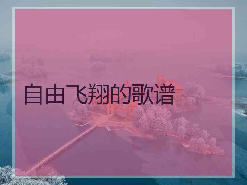 自由飞翔的歌谱
