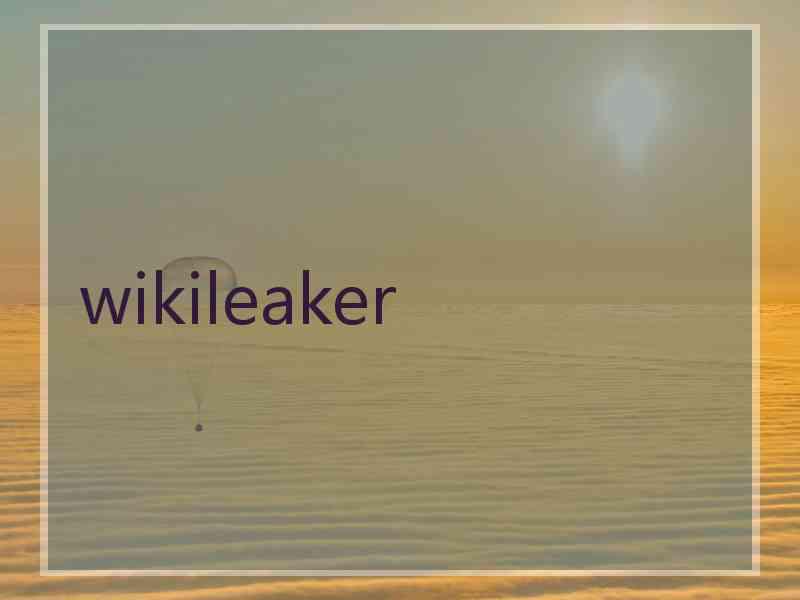 wikileaker