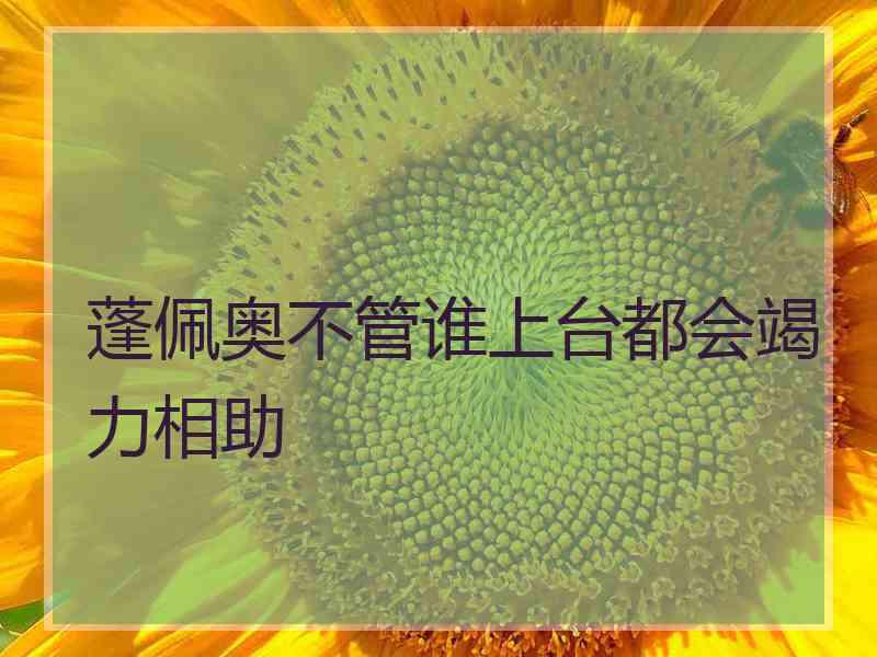 蓬佩奥不管谁上台都会竭力相助