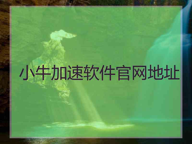 小牛加速软件官网地址