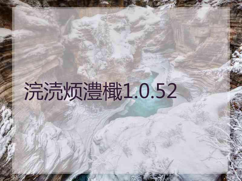 浣涜烦澧檝1.0.52