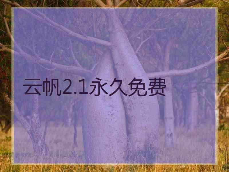 云帆2.1永久免费