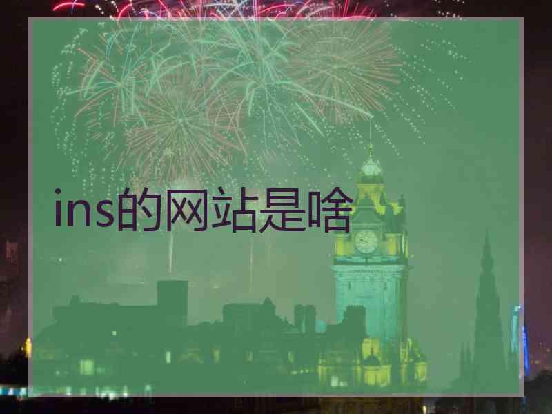 ins的网站是啥
