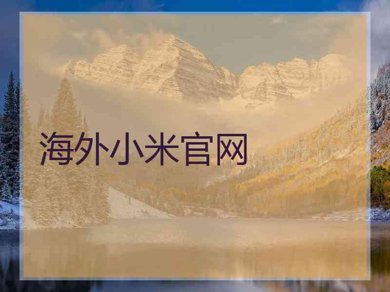 海外小米官网